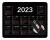 YENDOSTEEN Almohadilla de ratón Calendario de Color púrpura 2023 con Accesorios de Escritorio de Goma sin Deslizamiento, Almohadillas de ratón de Juegos rectangulares Personalizados (Negro)